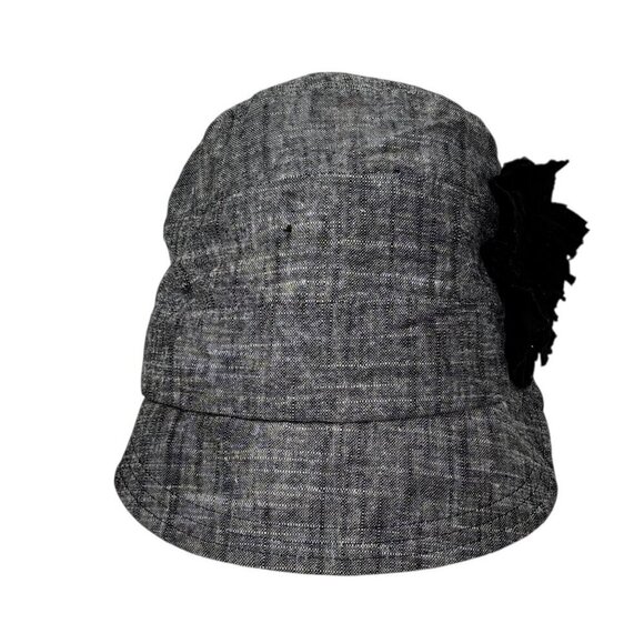 NWT BETMAR New York Newsboy Cap With Flower Gray Adjustable Retro Style main image 10